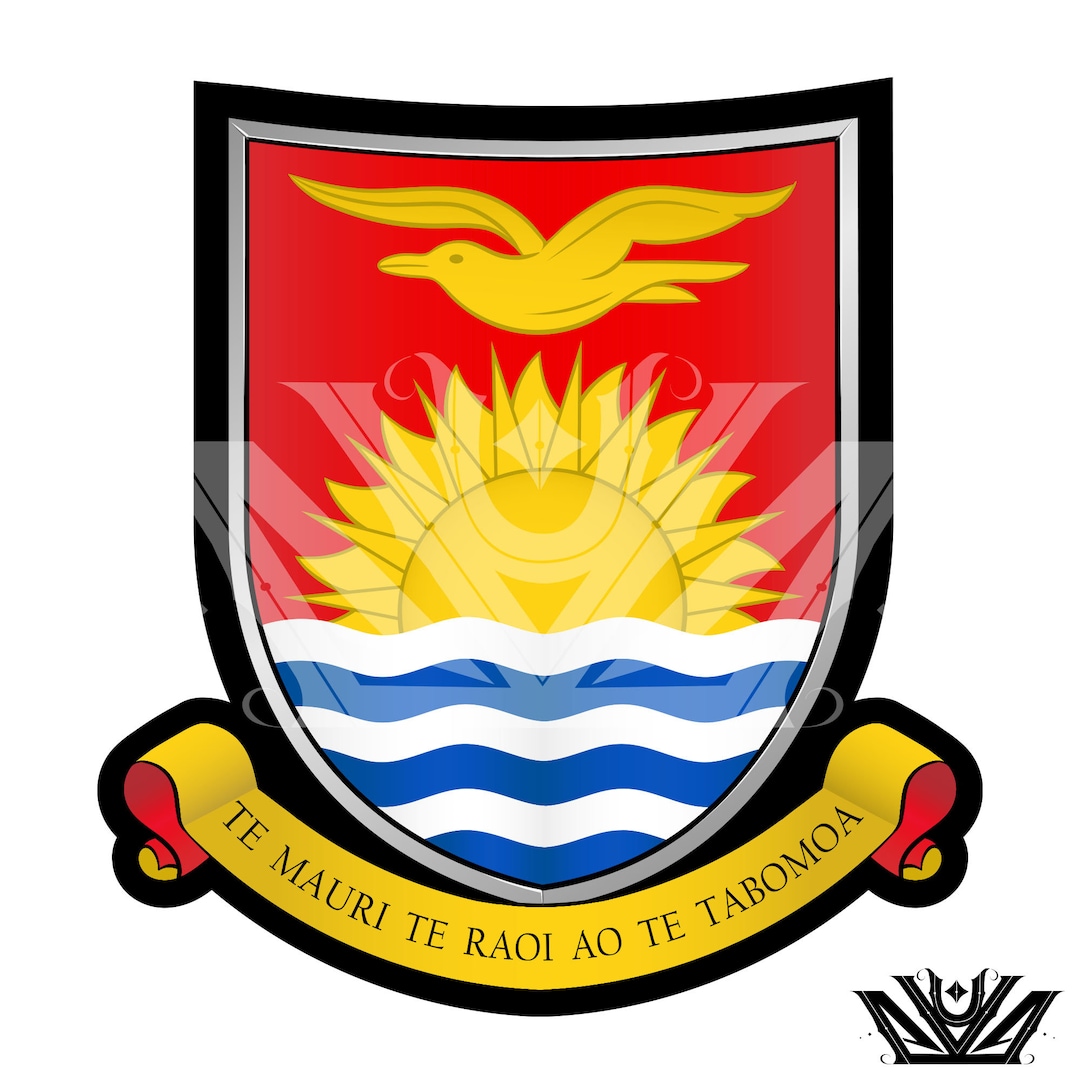 Kiribati Sneakers - Kiribati Coat Of Arms Blue Version 02 - RLT7 main image 1