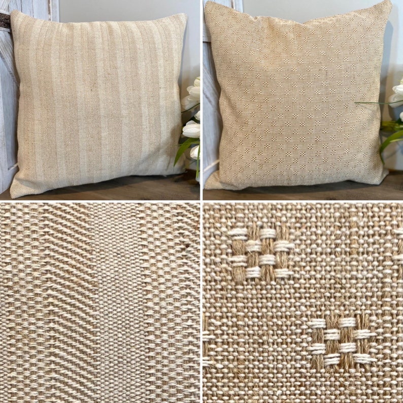 Textured Woven Heavy Upholstery Pillow Covers2 Stylesthrow Etsy