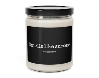 Felicitaciones Vela de soja perfumada, 9oz