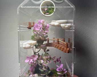 Purple nature enclosure