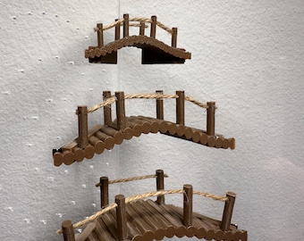 ジャンプするクモのための3Dコーナーブリッジ