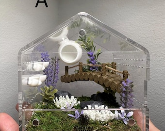 4x4x4 Decorated small house enclosure