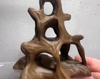 Drift wood with holes for jumping spiders