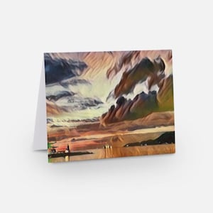 Lot de 10 cartes de correspondance avec enveloppes, paysages naturels, vierges, cartes de voeux pour toutes les occasions, 14,2 x 10,2 cm (1,5 x 10,4 cm) pliées