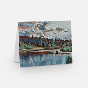Lot de 10 cartes de correspondance avec enveloppes, paysages naturels époustouflants, vierges, cartes de voeux pour toutes les occasions, 14,2 x 10,2 cm plié