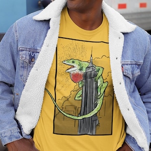 Camiseta Ira de la Anolis carolinensis (Anole verde)