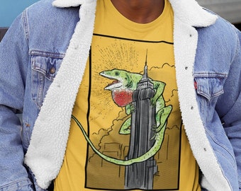 Wrath of the Anolis carolinensis (Green Anole) t-shirt