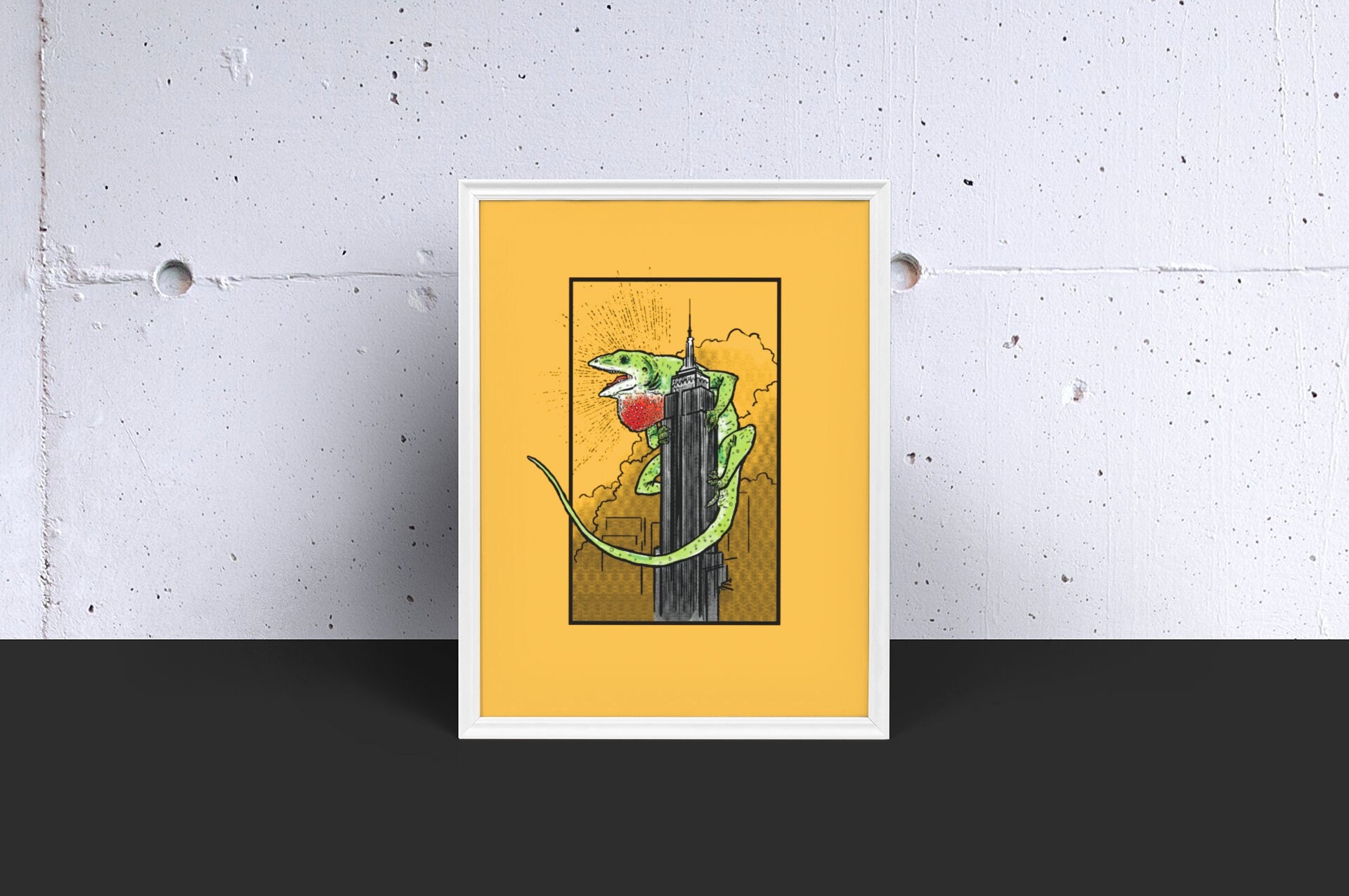 Wrath of the Anolis Carolinensis Green Anole Poster