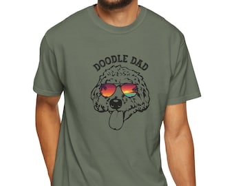 Doodle Dad T Shirt | Dog Dad | Dog Dad Gift | Golden Doodle | Father&#39;s Day shirt | Gift for Dog Lover | Dog Dad Sunglasses | Dad shirt