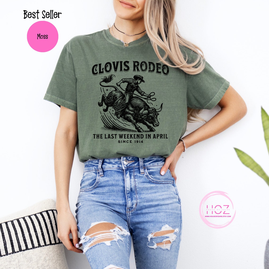 Clovis Rodeo Bull Riding T-shirt, Country Western Apparel - Etsy