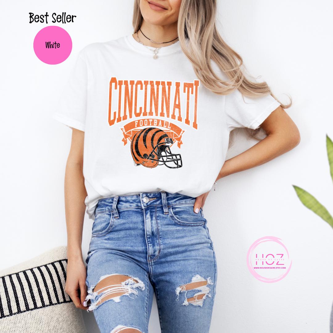 Cincy Football shirt, Mens Cincinnati Football shirt, Cincinnati football shirt, Comfort Colors Football shirt, Tiger shirt, Ohio football