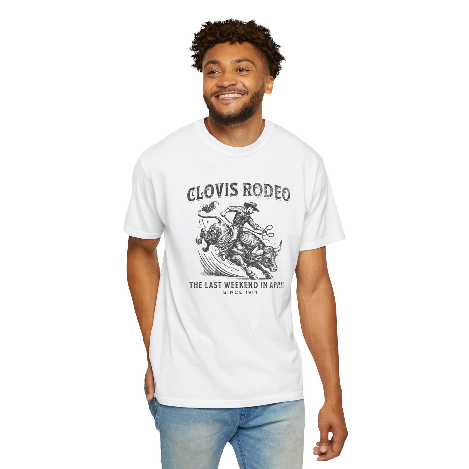 Clovis Rodeo Bull Riding T-shirt, Country Western Apparel - Etsy