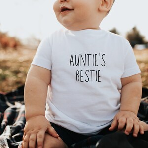 Auntie&#39;s Bestie shirt | Auntie Shirt | Auntie&#39;s Best Friend tshirt | Toddler Shirt | Gift for Aunt | Birthday shirt | Toddler gift