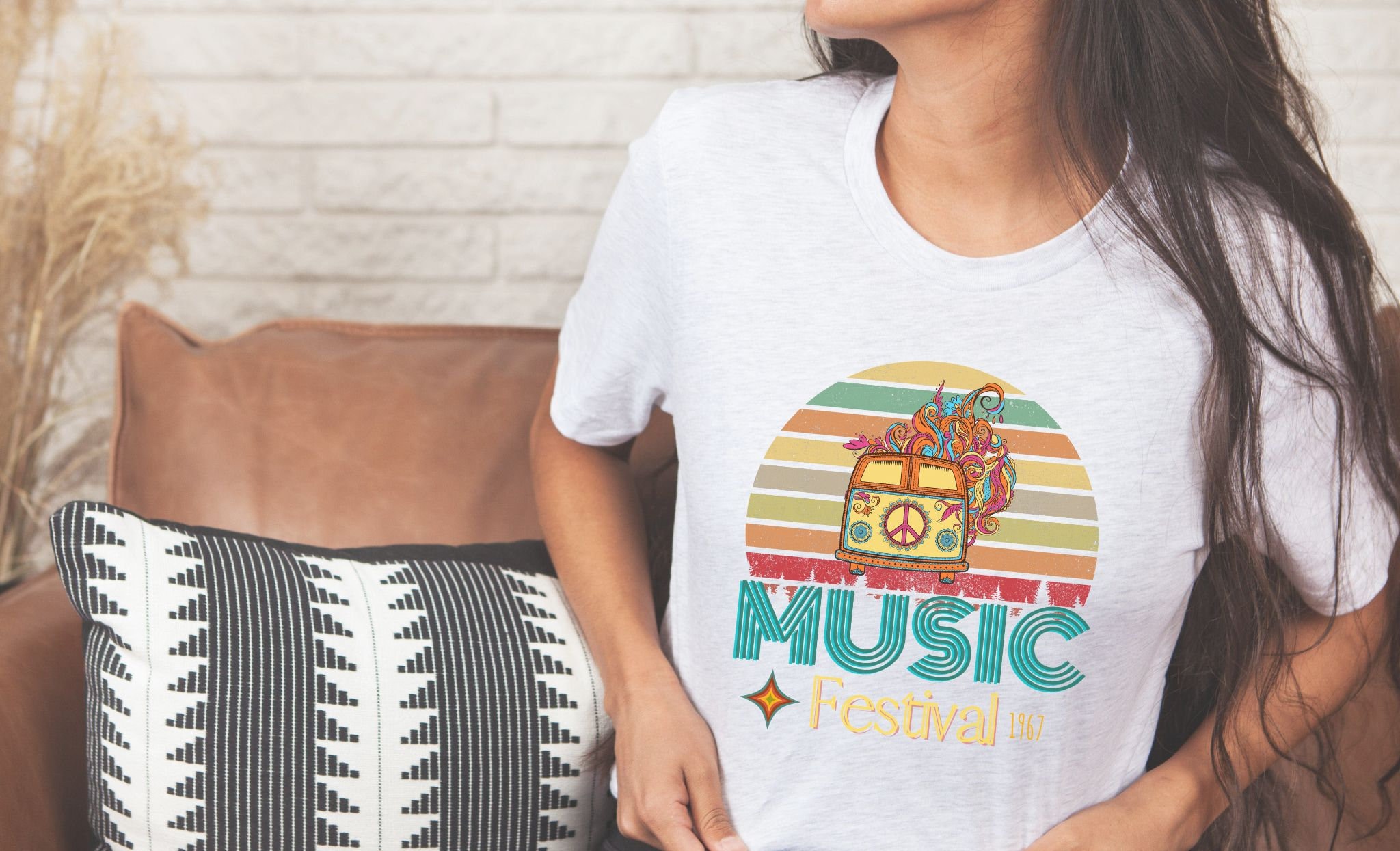 Tシャツ・カットソー MUSICAL FESTIVAL PRINT T Music Festival T-shirt, Music T-shirt, Festival T-shirt