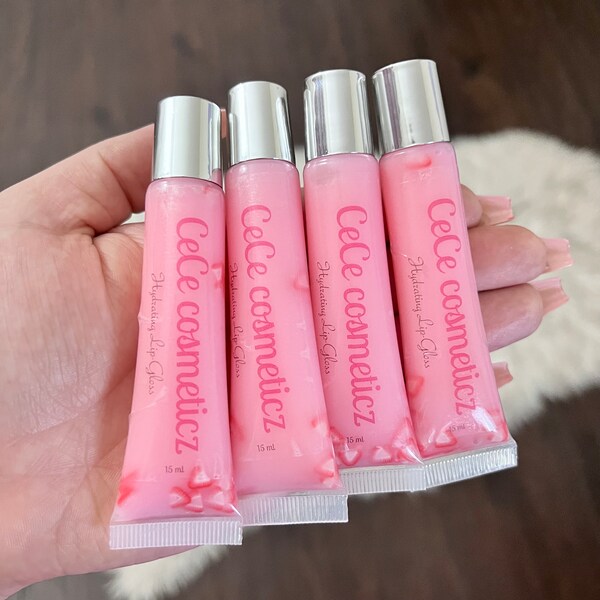 Pink Lip Gloss Etsy