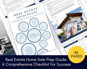 Home Owner Selling Roadmap, Expert Checklist for Real Estate Agents, Home Sale Prep Guide, Comprehensive Real Estate Checklist, PDF Download