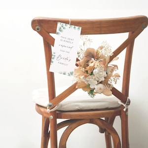 Eucalyptus Wedding Chair Tag, Editable Seating Tag Template, Printable Chair Tags, Greenery Wedding Chair Tag, Reserved Wedding Seating Tag