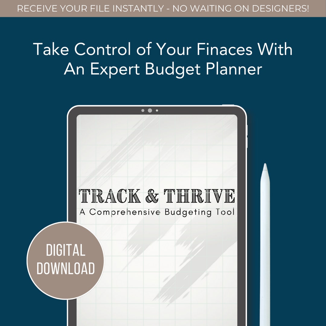 Expert Budget Planner, Financial Planner Bundle, Printable Digital ...