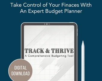 Expert Budget Planner, Financial Planner Bundle, Printable Digital Budget Journal, Ultimate Finance Planner, Printable Budget Worksheets