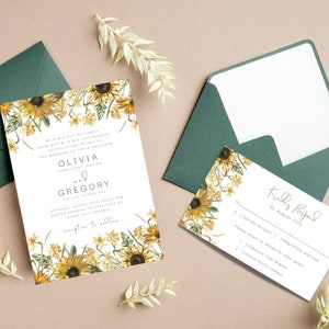Rustikale Hochzeitseinladung, Hochzeitseinladung im Herbststil, bearbeitbare Vorlage, sofortiger Download, anpassbares Hochzeitspaket