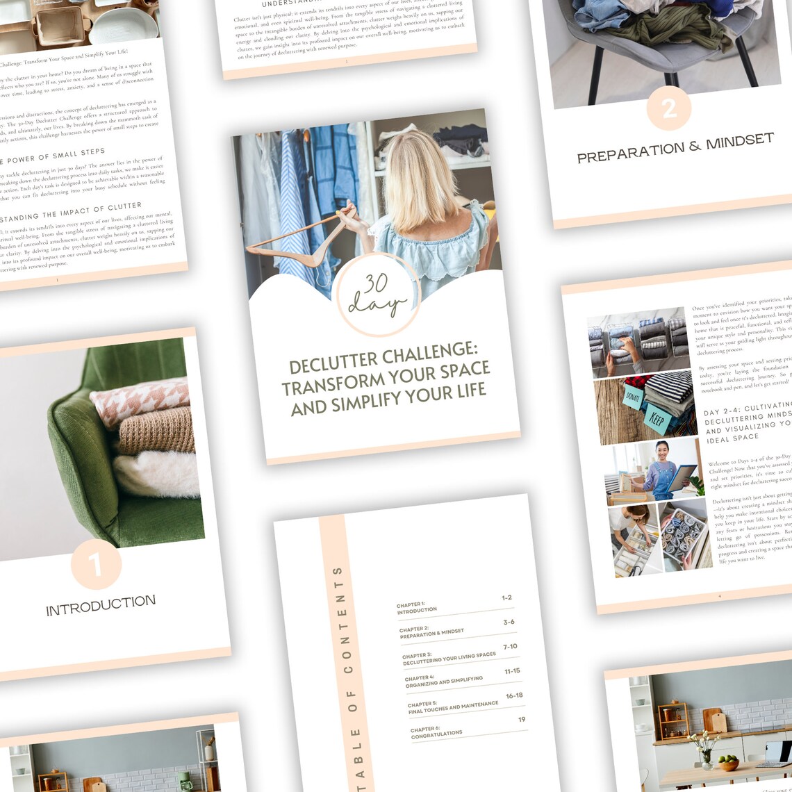 30-day Declutter Challenge, Home Organization Guide, Printable PDF Home ...
