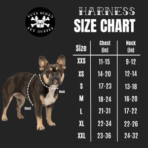 Traditional Tattoo Black Adjustable Tuff Bones Pet Supply Dog Harness image 10