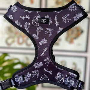 Traditional Tattoo Original Adjustable Dog Harness
