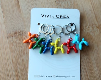 Mini Pop Balloon Dogs stitchmarker/marcapunti