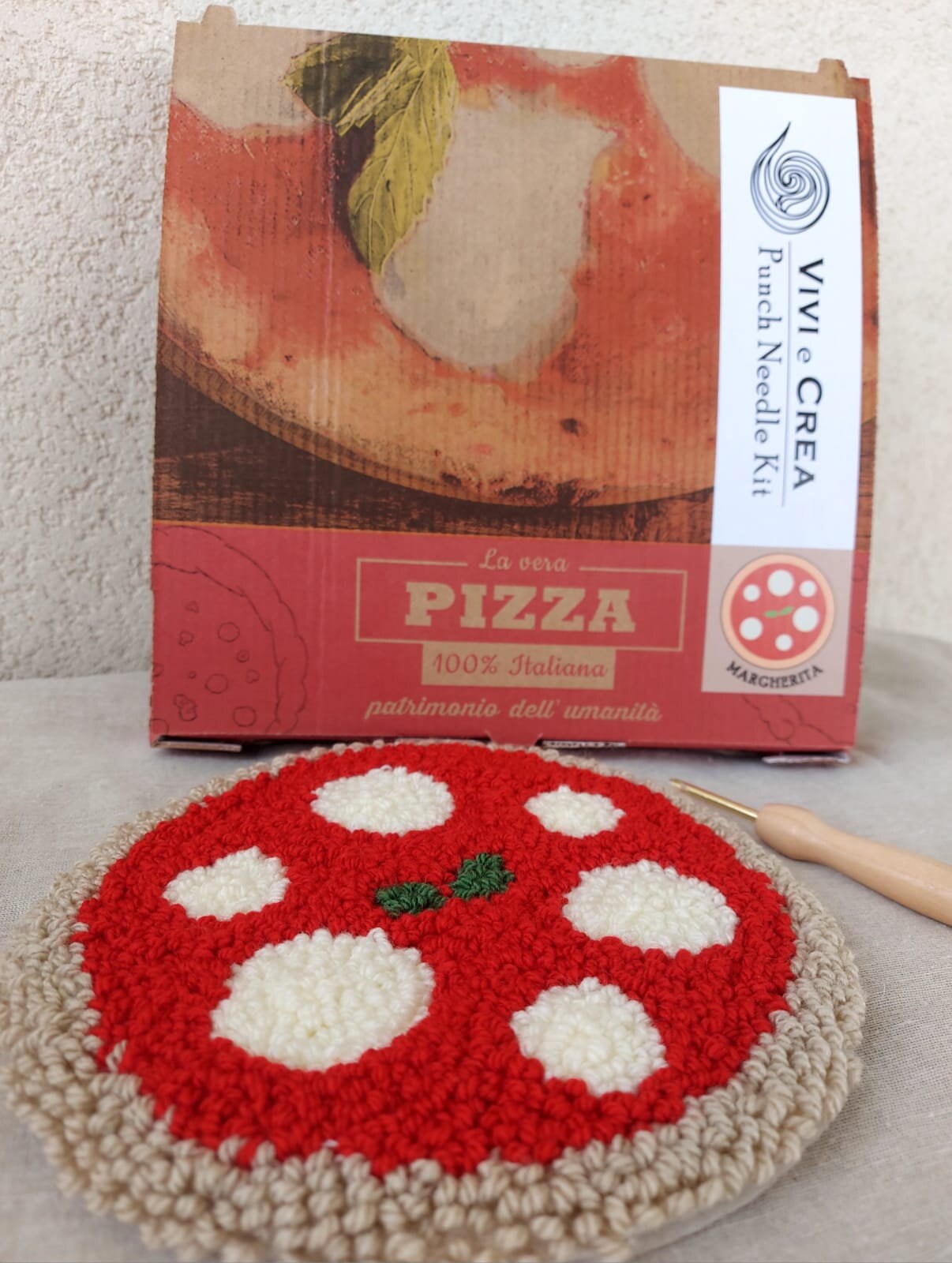 Punch Needle Pizza - Etsy Israel