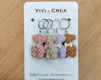 Cutness teddy stitchmarker/marcapunti