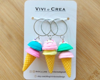 Ice cream stitchmarker/marcapunti