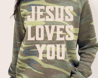 Jesus te ama PNG | Download digital de tipografia cristã