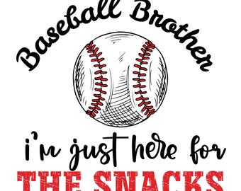 Baseball Brother PNG: Snack Clipart (download digitale)
