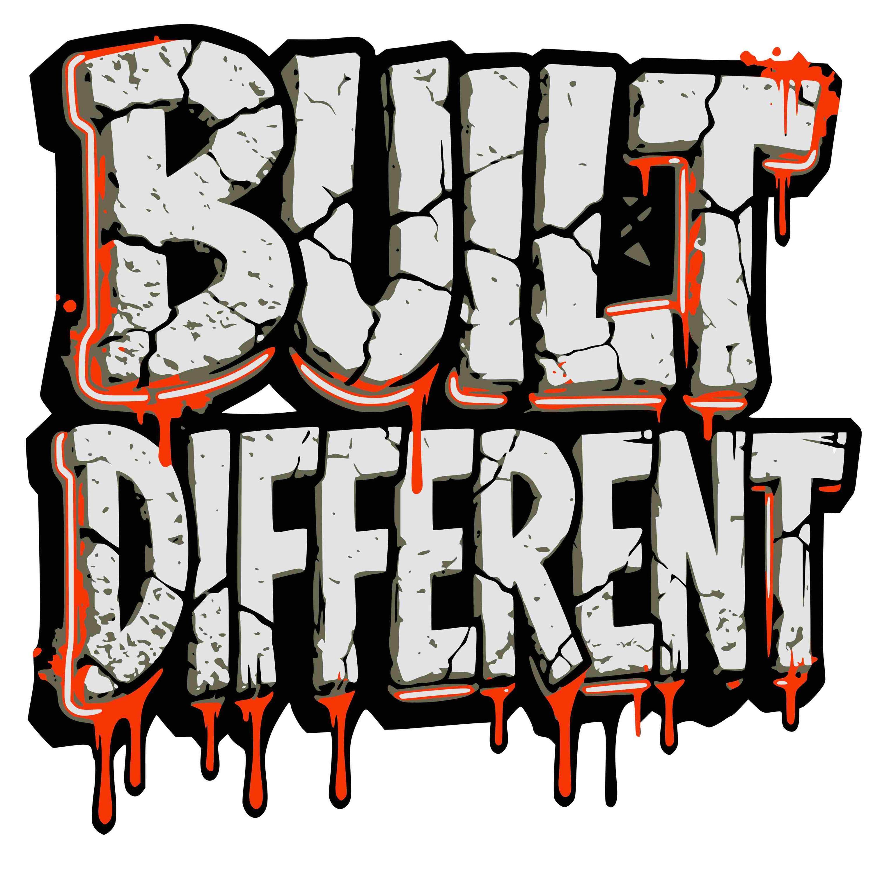 Built Different PNG Bundle— 7 Colors | 300 Dpi | Instant Download - Etsy