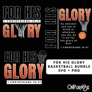 Baloncesto cristiano SVG: Versículo bíblico PNG, diseño de sublimación (descarga digital)