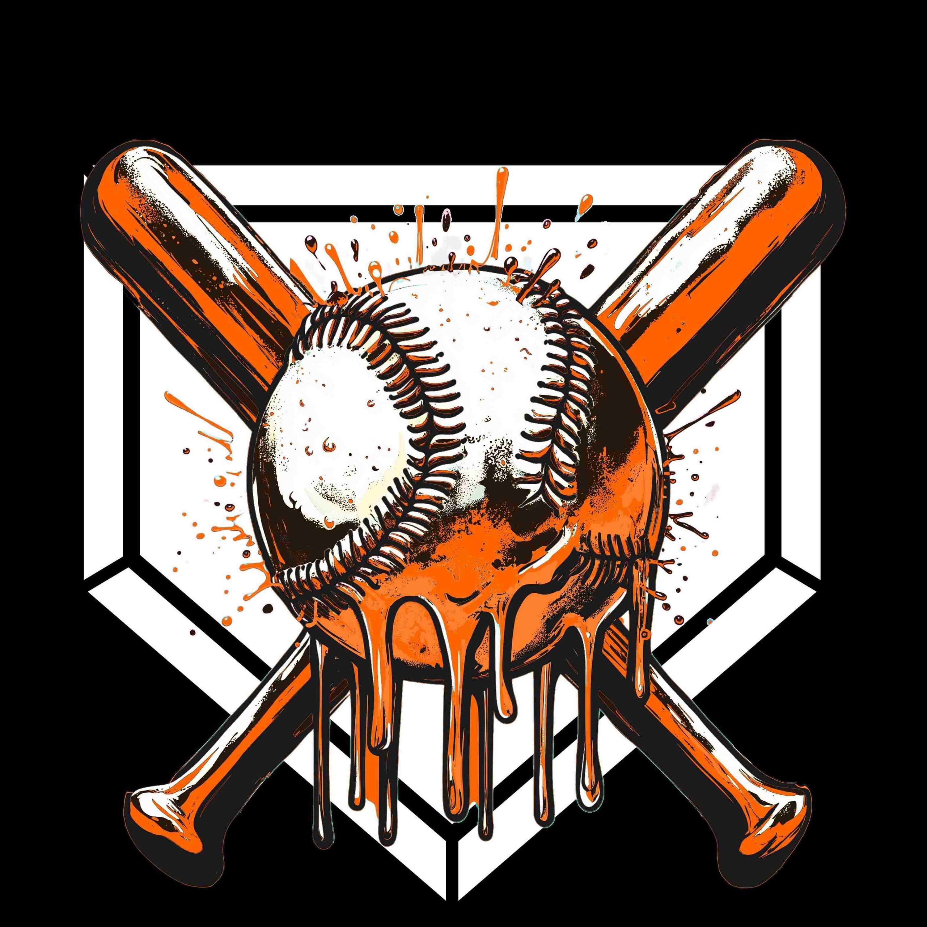 Team Colors Baseball Drip PNG Bundle: Sublimation Graphics (digital ...