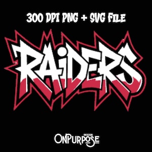 RAIDERS Mascot SVG & PNG, Bold School Spirit Design for Shirts, Stickers Team Gear