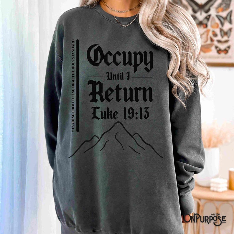 OCCUPY CHRISTIAN PNG Bundle| Luke 19:13 | 6 Christian Shirt Designs - Etsy