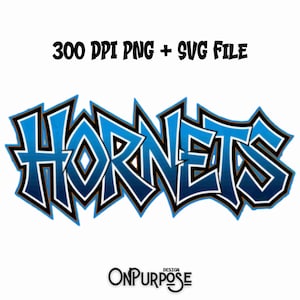 Graffiti HORNETS Mascot SVG & PNG, Bold School Spirit Design for Shirts, Stickers Team Gear