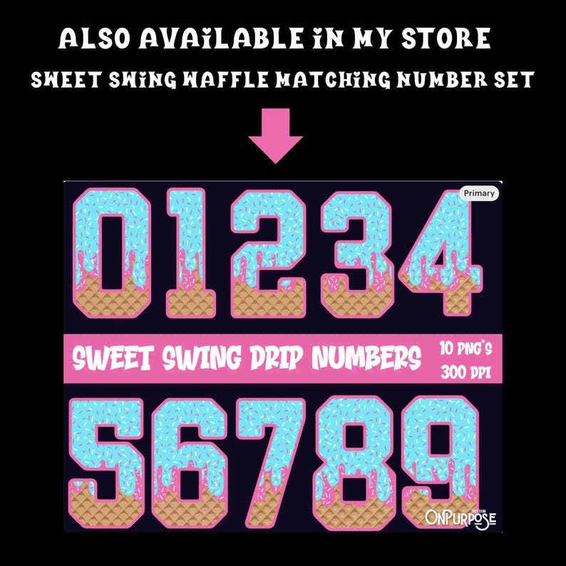 Baseball Ice Cream Drip PNG SVG: Home Plate Design (Digital Download) image 5