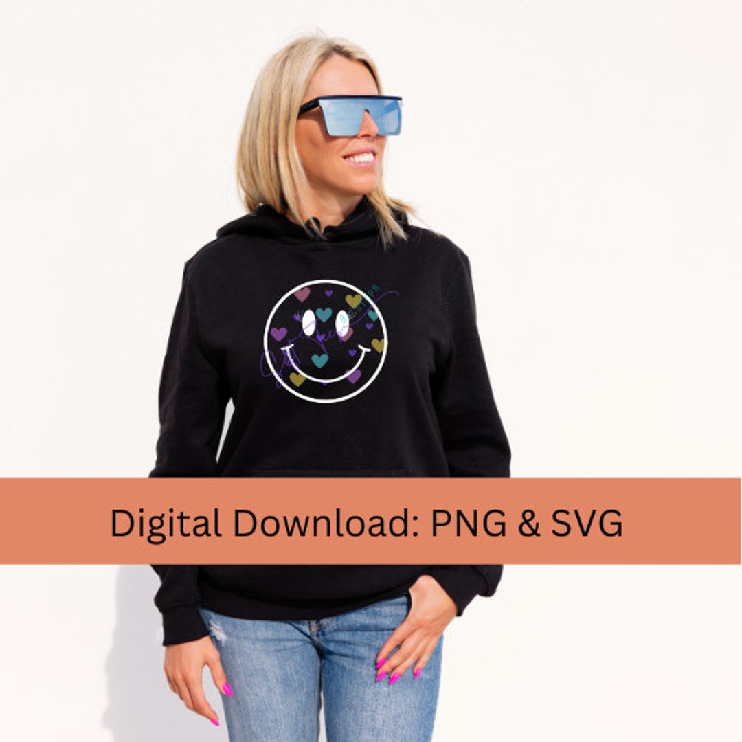 Valentine Smiley Face Emoji PNG & SVG Sublimation Design - Etsy UK