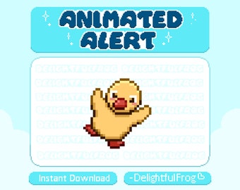 Animated Duck Dancing Stream Alert / Cute Twitch Alert | Instant Download for your Stream - Duck, Dance, Animal