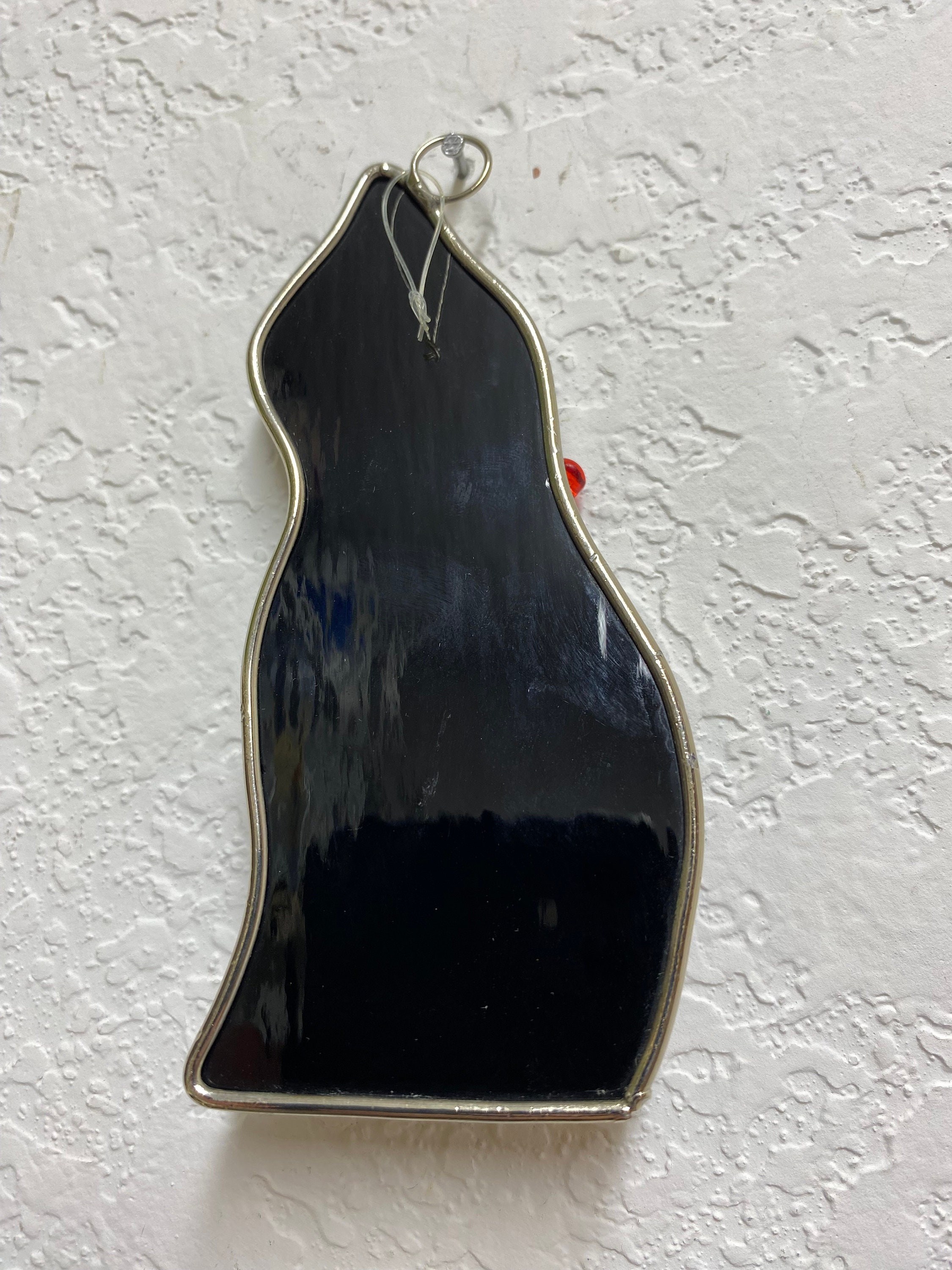Stained Glass Black Kitty Cat Suncatcher - Etsy