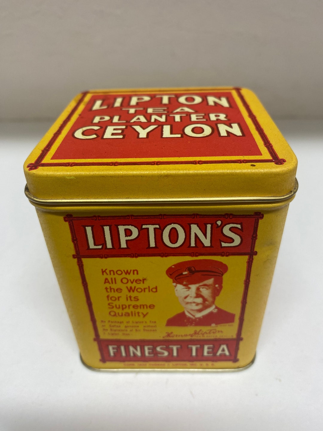Linton Tea Lipton Tea Vintage Tin - Etsy