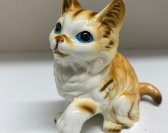 Vintage Orange Kitty Figurine