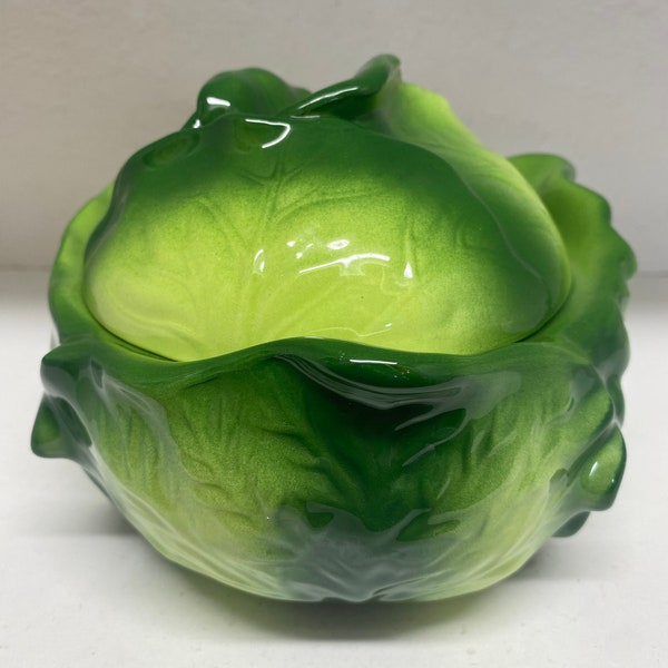 Vintage Holland Mold Cabbage Bowl With Lid
