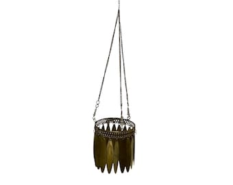Vintage Brass Hanging Lantern - Bohemian/Turkish