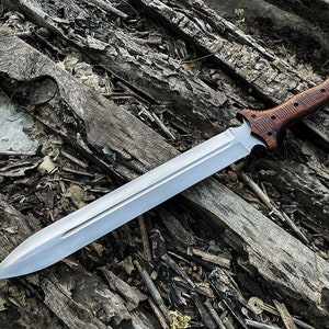 Handmade D2 Tool Steel Blade, Groomsmen Gift, Personalized Father's Day Gift, Thanksgiving Gift For Men, Short Sword