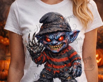 Cute Horror Mini Monster Tee | Halloween Scary Character Shirt | 5 Colors
