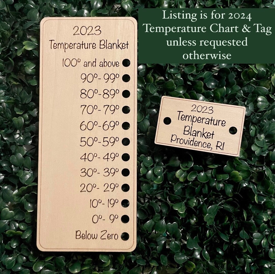 Temperature Blanket Chart 2024 Temperature Blanket Chart Temperature